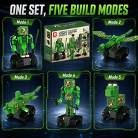 Juguete de Robot Modular Programable con Control Remoto DIY 5 en 1, Operación por APP, Juego de Bloques de Construcción, Colección de Robots