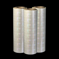 Film de laminage thermique souple holographique transparent PET BOPP 3D à points fins 330 mm * 200 m * 25 microns pour ordinateur