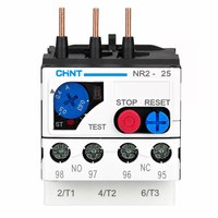 Relais de surcharge thermique CHINT NR2-25 17-25A AC690V 6A pour contacteur CJX2, protection de moteur, certification CE CCC, stock usine