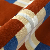 Moderne Elegante Acryl Handgetuftete Mittellange Florhöhe Maßgeschneiderte Muster Waschbare Rutschfeste Teppiche für Wohnzimmer Schlafzimmer & Flur