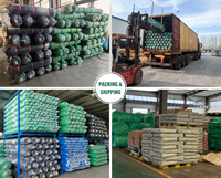 Onverslaanbaar donkergroen HDPE warp gebreid UV-bestendig 30%-90% schaduwpercentage landbouwkas gewasbescherming schaduwnet doek