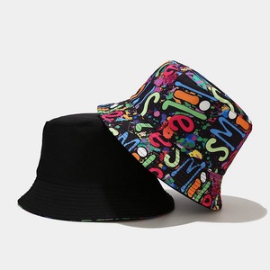 Casquette de pêcheur pliable réversible imprimée en coton, design OEM, pour femmes et hommes, été, plage - Product Image 1