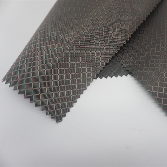 300D Nylon/Polyester Oxford Dual Color Diamond Checkered Solid Dyed with PU Coating and WR for Tent Fabric