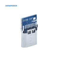 Connecteur Usb de type C à 14 broches avec fil de soudage pour carte PCB Type 14 p 3A Prise femelle Usb C à charge rapide