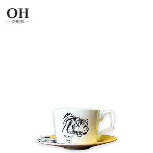 Ohere-Assiette <span class=keywords><strong>de</strong></span> présentation jaune tigre <span class=keywords><strong>de</strong></span> qualité supérieure, <span class=keywords><strong>service</strong></span> <span class=keywords><strong>de</strong></span> <span class=keywords><strong>table</strong></span> en <span class=keywords><strong>porcelaine</strong></span> fine, vaisselle écologique en céramique et <span class=keywords><strong>porcelaine</strong></span> pour les mariages - Product Image 6