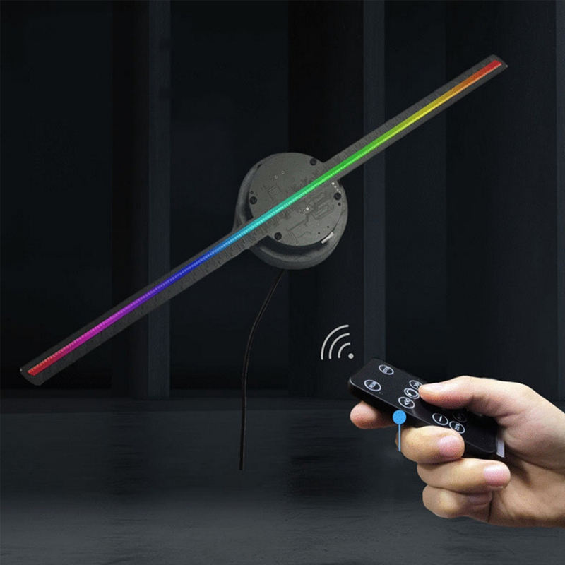 hologram fan projector 3d led