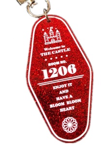 Tuỳ Chỉnh Hồng Đỏ Glitter Acrylic Charm Tùy Chỉnh Khắc Marble Acrylic Motel Hotel Keychain, Khách Sạn Phòng Rhombus <span class=keywords><strong>Key</strong></span> Tag - Product Image 2