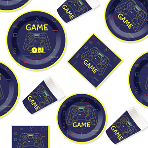 Vajilla de Papel Personalizada DAMAI con Temática de Juegos, Platos, Vasos y Servilletas de Papel para Fiestas - Product Image 6