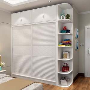 Nouvelle armoire de chambre à coucher moderne avec armoire à 2 portes, meubles Almari - Product Image 6