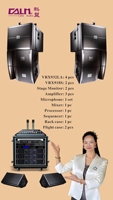 Calm Professional Haut-parleurs de système de son audio passif à gamme complète de 12 pouces Garantie 3 ans VRX932 + VRX918S