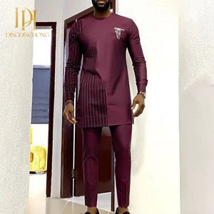 Articles vendus en gros : Nouvel ensemble d'été pour <span class=keywords><strong>homme</strong></span>, <span class=keywords><strong>chemise</strong></span> et pantalon imprimés africains (2 pièces), tailles XS-2XL – Vêtements élégants - Product Image 4