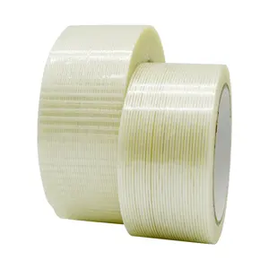 Single Sided Film Strong Tensile Strength Sticky Fiberglass Mesh Adhesive Fiberglass Wrapping Tape