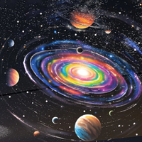 Astronauten-Planetarium Galaxie-Projektor mit Nebel-Effekt für Kinderzimmer Sternenhimmel-Lampe Nachtlicht Geschenk