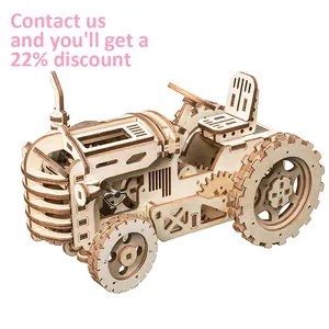 Cpc Gecertificeerd Contact Krijg 22% Van Robotime Rokr Ander Educatief Speelgoed 3d Diy Houten Tractorpuzzels