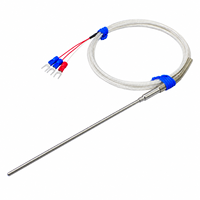 Sensor de Temperatura RTD PT100, Sonda Blindada de Acero Inoxidable de 3 Cables para Medición de Temperatura en Calderas Industriales, Hornos y Tuberías