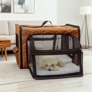 <span class=keywords><strong>Cage</strong></span> d'intérieur pour animaux de compagnie Pop-Up de style classique portable avec cadre en fil métallique robuste Caisses pour chiens et chats Chenil avec côtés extensibles - Product Image 4
