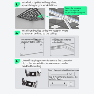 Luci a Pannello per Garage, Strisce LED da Soffitto, Lampade da Lavoro Esagonali a LED per Officina, Vendita all'Ingrosso - Product Image 6