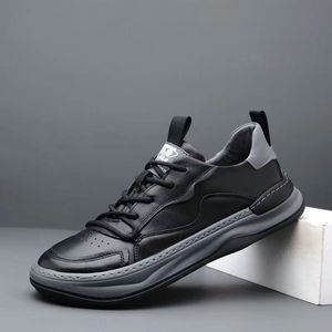 Nuevos Zapatos Casuales de Malla Transpirable para Hombre, de Cuero Blanco, Ligeros, a la Moda, para Primavera y Otoño - Product Image 6