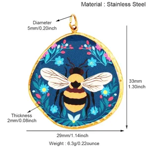 จี้รูปสัตว์ <span class=keywords><strong>แมลง</strong></span> <span class=keywords><strong>ผีเสื้อ</strong></span> ด้วง นกนางแอ่น ผึ้ง ทำจากสแตนเลส สำหรับทำสร้อยคอ สร้อยข้อมือ เครื่องประดับ DIY รุ่น R71 - Product Image 5