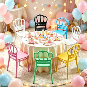 Sino Perfect Event Wedding White Stackable Children Kids Plastic Dining Tiffanie Chairs Party Furniture for Kids New Chairs - Product Image 5