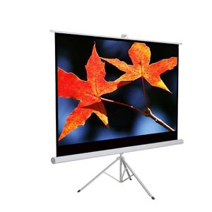 Pantalla de película portátil sin arrugas 16:9 4K <span class=keywords><strong>HD</strong></span> Pantalla de proyector para exteriores con trípode interior de 84 pulgadas con soporte - Product Image 1