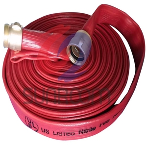 خرطوم تصريف PVC عالي الضغط من إنتريبرايزز، أحمر اللون، 1-1/2 بوصة × 25 قدم، 150 رطل لكل بوصة مربعة، وصلات ذكر وأنثى، مصنوع بالحقن - Product Image 6