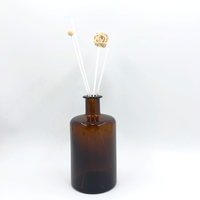 Grand diffuseur de parfum d'intérieur de forme nouvelle, flacon en verre de luxe 500 ml, bouchon en liège, emballé en carton, logo personnalisé, non transparent