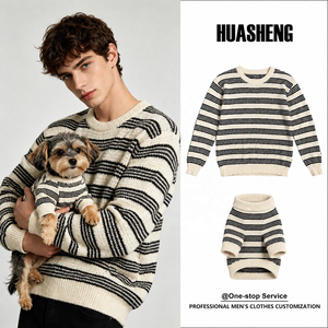Maglioni coordinati di alta qualità per proprietari e cani, pantaloni Puddle dal design resistente, realizzati con tessuto durevole per la crescita aziendale - Product Image 1