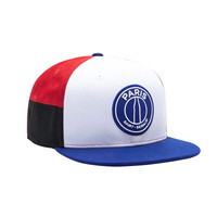 Casquette plate personnalisée avec logo brodé France Paris 7 panneaux Casquette snapback unisexe