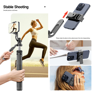 Cyke C19 Ổn Định 4-Chân Đứng Cực Dài Rod 1810Mm Có Thể Tháo Rời Điện Thoại Đứng <span class=keywords><strong>Bluetooth</strong></span> Điều Khiển Từ Xa Với Cân Bằng Xoay Xử Lý - Product Image 2