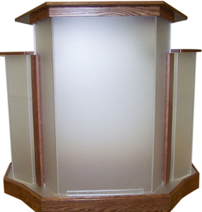 Red Custom Perspex <strong>Pulpit</strong> Lectern Wingstyle <strong>Acrylic</strong> Podium for <strong>Church</strong>