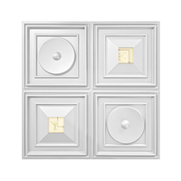 Panel de Pared 3D de PVC con Superficie de Espejo, Suministro de Fábrica, Azulejo Decorativo Impermeable para Uso en Proyectos Comerciales