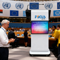 Pupitre tactile en alliage avec podium intelligent de 21.5 pouces pour tous les produits de présentation de bureaux