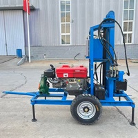 Plateforme de forage de puits d'eau montée sur camion léger, table rotative montée sur camion, alimentation diesel, usage intensif