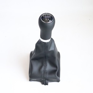 Audi Car Gear <b>Shift</b> <b>Knob</b> Cover Leather Black DZ02 Q5 K2 For Manual Transmission - Product Image 1