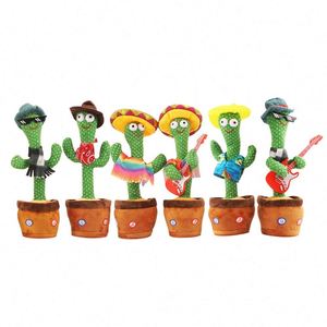 Cactus Dansant Vibrato, le Même Jouet en Peluche Torsadé Enchantant pour l'Exportation - Product Image 3