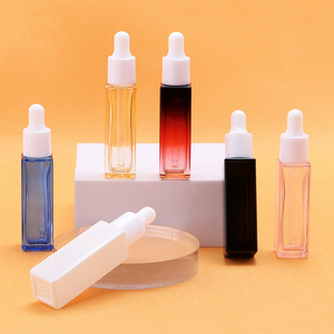 8ml <span class=keywords><strong>mini</strong></span> xách tay du lịch hình vuông màu thủy tinh nhỏ giọt tinh dầu chai mùi hương mẫu container với đầu cao su màu trắng - Product Image 4