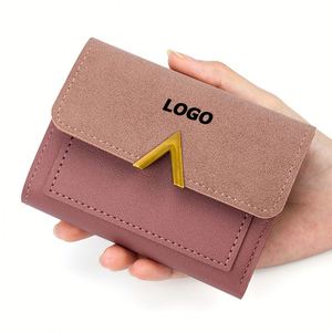 Women's Mini Trifold Wallet with Multiple <b>Card</b> Slots, Small Leather <b>Card</b> Holder <b>for</b> Promotional Gifts - Product Image 1