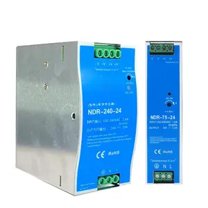 Mean Well NDR-240-24 240W 24V 48V PFC Function Fitting Various Inductive Or Capacitive Applications Switching Power Supply