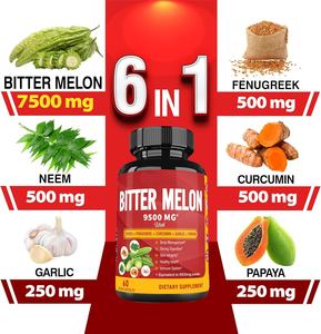 Biochealth GMP organik Halal 9500mg ekstrak <span class=keywords><strong>Melon</strong></span> pahit kapsul suplemen alami untuk metabolisme glukosa untuk dewasa - Product Image 2
