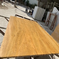 Dalles de travertin naturel blanc, grandes dalles, surface polie, écologiques, imperméables, durables, carreaux de sol pour salle de bain, pour usage en appartement