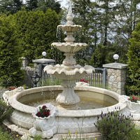 Prix de gros moule 3d silicone décoratif mur béton pierre artificielle moule fontaine d'eau pour ornements de jardin