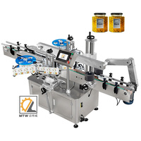 Machine d'étiquetage de bouteilles intelligente MTW avec étiquette adhésive pour conteneurs double face