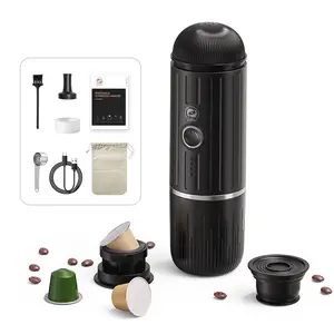 Beeman çok fonksiyonlu taşınabilir kahve makinesi Mini kahve makinesi 2 In 1 açık ısıtma fonksiyonu kahve makinesi