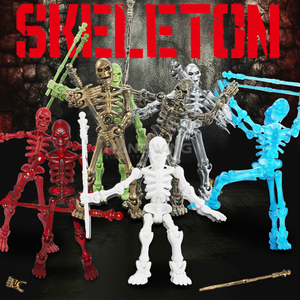 HW Juguete de acción articulado 3D de esqueleto ensamblable, figura de la Legión de Calaveras, modelo de juguete impreso en 3D, muñeco articulado, superventas - Product Image 2
