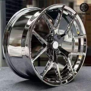 168 Forged Integral Alloy Car <strong>Wheels</strong> In Sizes 19 20 21 22 23 24 26 Inch Rims Custom 5x112 Triple Chrome Plating Sports Car Rims - Product Image 1