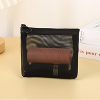 Haute qualité Europe Transparent sac cosmétique pratique voyage grande capacité sac de lavage OEM ODM maille stockage outils de maquillage