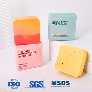 Marque privée <span class=keywords><strong>Savon</strong></span> blanchissant doux naturel Blanchiment de la peau Barre de bain féminine Basic Clean Women Intimate Yoni Soap - Product Image 5