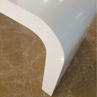 Chaise de bureau incurvée de bureau, Design Simple, Surface solide blanche