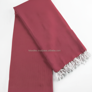 Serviettes de bain à rayures 100% coton Ensembles turcs jetables compressés à séchage rapide Motif de couleur unie - Product Image 1